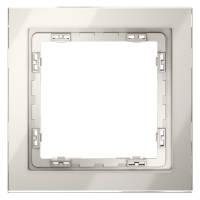 Рамка стеклянная VOLTUM S70 на 1 пост, (кашемир, стекло) VLS110103