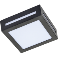 Ecola GX53 LED 3082W светильник накладной IP65 матовый Квадрат металл. 1*GX53 Черный 136x136x55