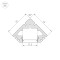 Профиль PDS45-T-2000 ANOD Black RAL9005 (Arlight, Алюминий)