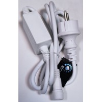 Блок питания для МЕРЦАЮЩИХ изделий Rich LED. 2А. Для соединения до 10 шт., провод белый, 220 В.
