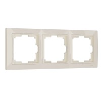 Рамка из пластика на 3 поста Snabb Basic слоновая кость Werkel W0032003