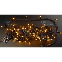 Светодиодная гирлянда Rich LED Нить 20 м, 220В, соединяемая, черный провод, желтый цвет