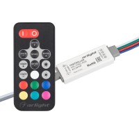 Контроллер ARL-FINE-RGB Black (5-24V, 3x2A, RF ПДУ 18кн) (Arlight, IP20 Пластик, 1 год) 027197