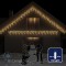 Светодиодная бахрома Rich LED 3х0.5 м постоянного свечения  IP65 теплый белый,прозрачный провод.
