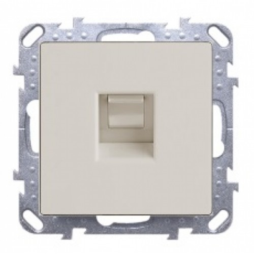 Розетка компьютер слоновая кость WL03-RJ-45-ivory Werkel