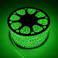 Светодиодная лента LP SMD 5050, 60 Led/m, IP67, 220V,Зеленая. Standart