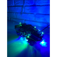 Гирлянда "Нить home" LED36, 7 м, 100 диодов, черный провод, RGB