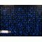 Светодиодный занавес Rich LED мерцающий, IP65, герметичный колпачок, белый провод, 2х6 м, синий, RL-