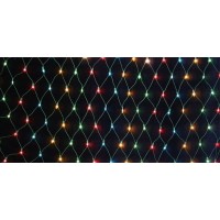 Гирлянда "Сетка home" 2*2 м, 156 диодов, прозрачный провод, RGB