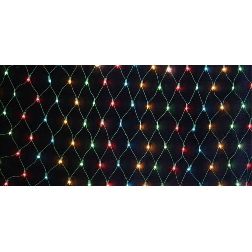 Гирлянда "Сетка home" 2*2 м, 156 диодов, прозрачный провод, RGB