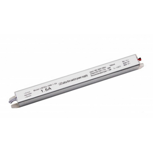 Блок питания 18 ватт ip20 12 вольт Super Slim