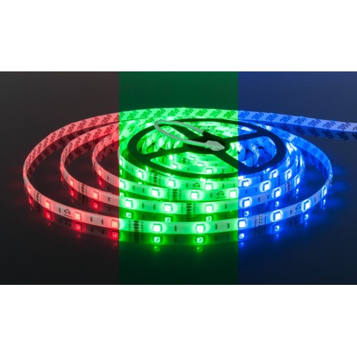 Лента светодиодная 5050 12В 30 д/м RGB 7.2 Вт IP20