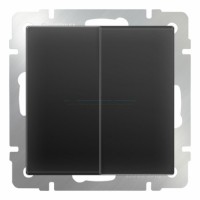 Выключатель двухклавишный Werkel W1120008 Черный