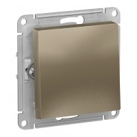 Выключатель 1-клавишный Schneider Electric ATLASDESIGN, скрытый монтаж, шампань