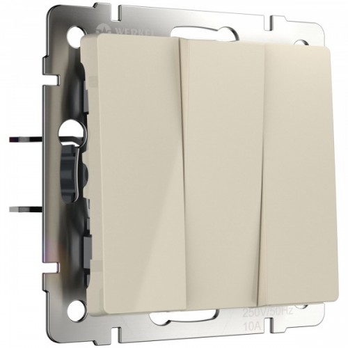 Выключатель 3-кл. слоновая кость WL03-SW-3G-ivory Werkel