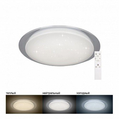 Светодиодная накладная люстра, управляемая (пульт в ком Feron AL5000 36W 2900Lm 3000К-6500К 450*73мм