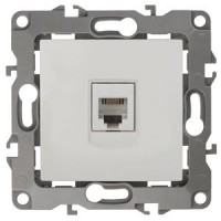 ЭРА Розетка телефонная RJ11, IP20, Эра12, белый