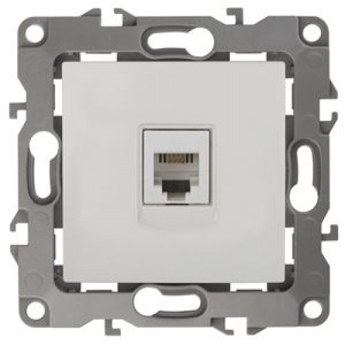 ЭРА Розетка телефонная RJ11, IP20, Эра12, белый
