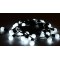 Светодиодная гирлянда большие шарики Rich LED 5 м, 20 шариков, 220 В, соединяемая, белая, черный про