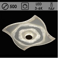 Светильник MX4013-500*500 WT+CF LED 152W 3000-6000K d500 ПДУ диммер, OLY21