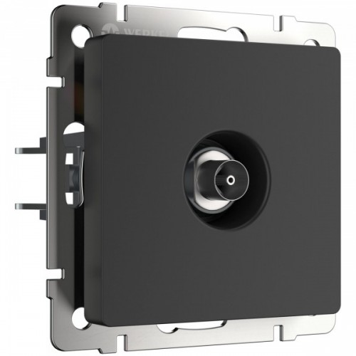 ТВ-розетка оконечная Werkel W1183008 черная