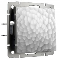 Выключатель одноклавишный Hammer (серебряный) W1210006