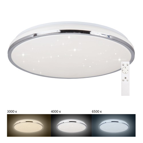 Светодиодная накладная люстра Feron AL5150 (управляемая) тарелка 60W 3000К-6500K белый