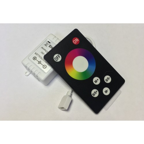 Контроллер RGB сенсорный  радиосигнал 72 W Черный