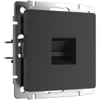 Розетка Ethernet RJ-45 Werkel Черный матовый W1181008