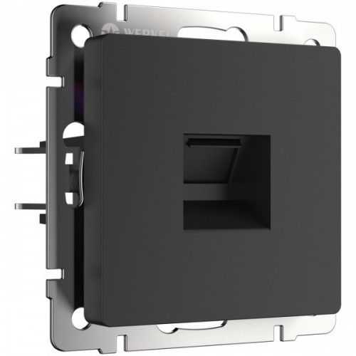 Розетка Ethernet RJ-45 Werkel Черный матовый W1181008