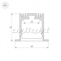 Профиль SL-LINIA49-F-2000 ANOD