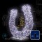 Светодиодная гирлянда Rich LED 10 м, 100 LED, 220 В, соединяемая, влагозащитный колпачок, белая, чер
