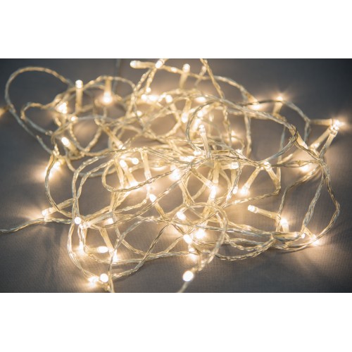 Гирлянда "Нить home" LED36, 7 м, 100 диодов, прозрачный провод, теплый белый