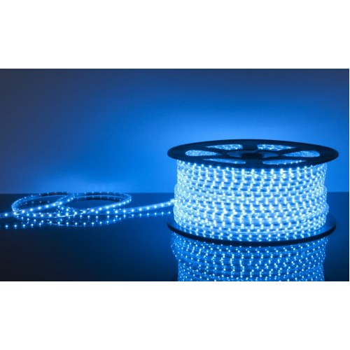 Светодиодная лента LP SMD 5050, 60 Led/m, IP67, 220V,Синяя. Standart