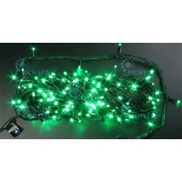 Светодиодная гирлянда Rich LED 20 м 2-канальная, 200 LED, 220 В, зеленая, черный провод RL-T20C2-B/G