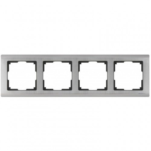 Рамка на 4 поста Werkel WL02-Frame-04 Глянцевый никель