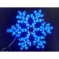 Светодиодная снежинка ПРЕМИУМ Rich LED, 70 см, синяя RL-SFDL70-B