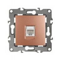 ЭРА Розетка информационная RJ45, IP20, Эра12, медь