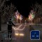 Светодиодная гирлянда Rich LED 5 Нитей по 20 м, 1000 LED, 24 В, мульти, черный провод