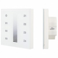 Панель Sens SR-2830A-RF-IN White (220V,DIM,4 зоны) (Arlight, IP20 Пластик, 3 года) 017858