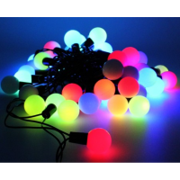 Гирлянда "Нить home RGB Шарики" LED36, 10 м, 100 диодов, черный провод