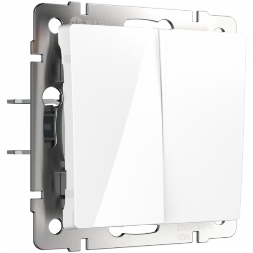 Переключатель 2-кл. белый WL01-SW-2G-2W Werkel