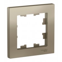 Рамка 1 пост Schneider Electric ATLASDESIGN, шампань