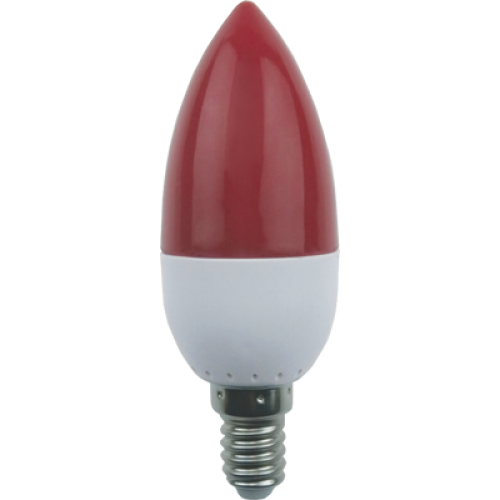 Лампа Ecola свеча E14 6W Красная