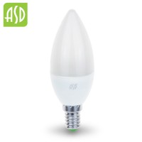 Лампа светодиодная LED-СВЕЧА-standard 7.5Вт 160-260В Е14 4000К 600Лм ASD
