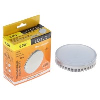 Лампа светодиодная Ecola light LED GX53 6 Вт 2800K матовая