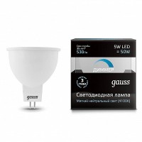 Лампа диммируемая GU5.3 5Вт 4100К 101505205-D