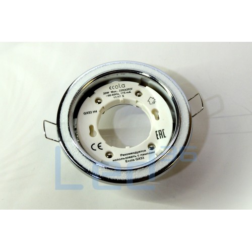 Светильник Ecola GX53 DL3901 круг под стеклом FW53GRECB