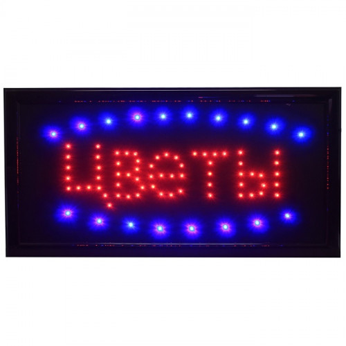 Светодиодная вывеска Цветы 35*28
