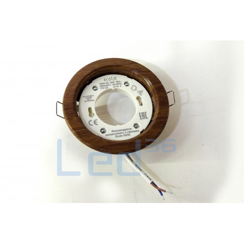 Светильник Ecola GX53 Темный орех SN53H4ECB